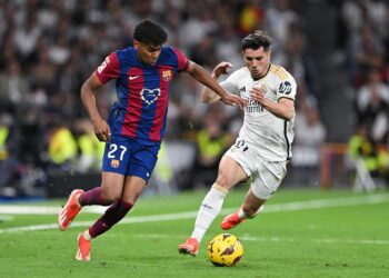FC Barcelona and Real Madrid players in action during El Clásico ahead of their La Liga meeting on October 25, 2026.