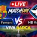 Barcelona Femení facing HB Køge in the UEFA Women's Champions League.